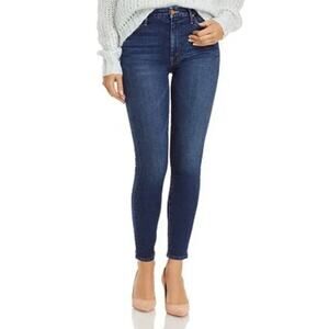 MOTHER The High Waisted Looker Crop Skinny Leg Jeans in Hot Rod Size 24
